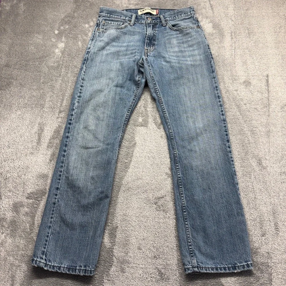 Levis 514 Slim Straight Jeans Men 32x32 Blue Good Zip Fly 100% Cotton